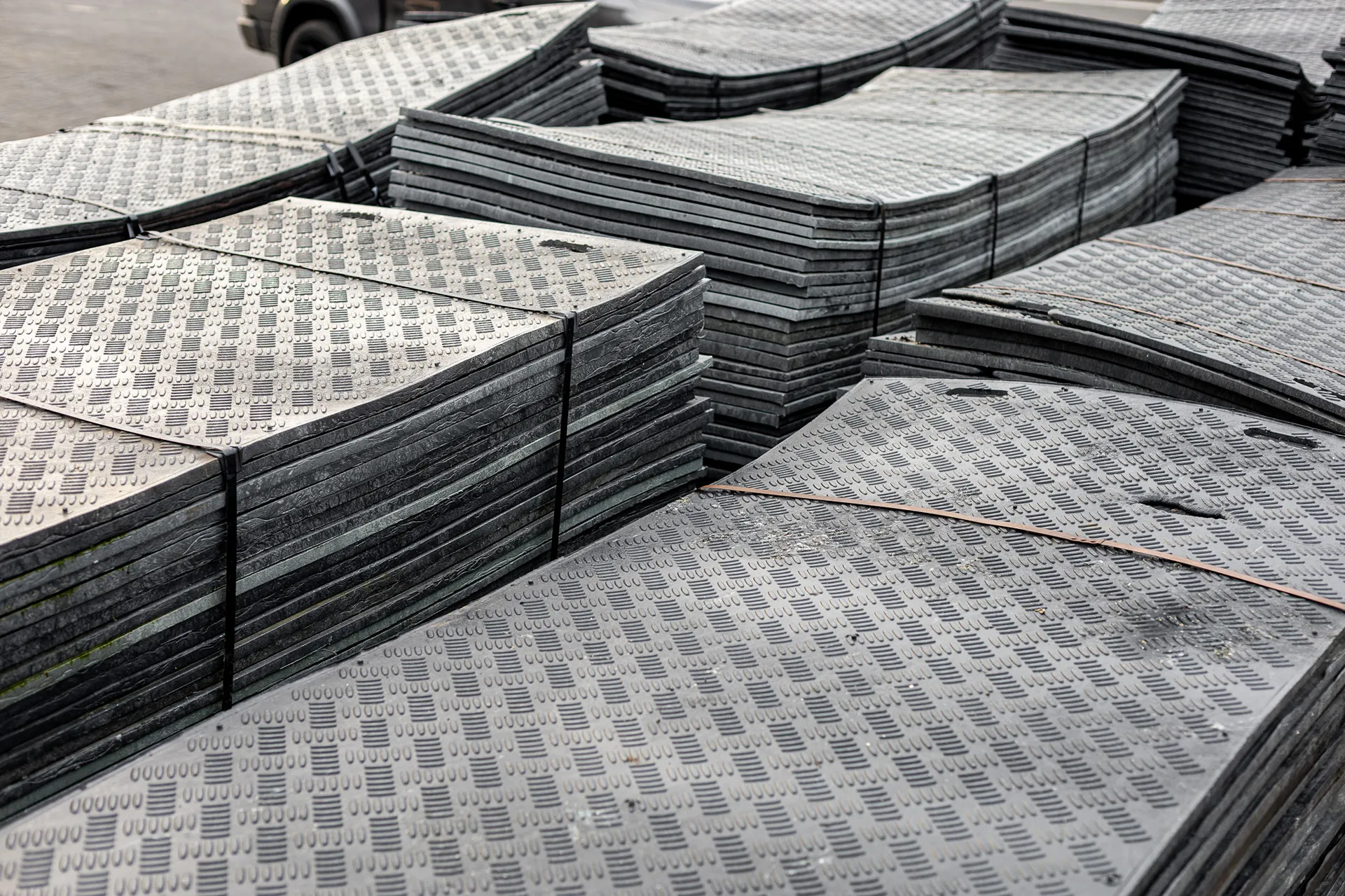 dubbel profiel kunststof rijplaten